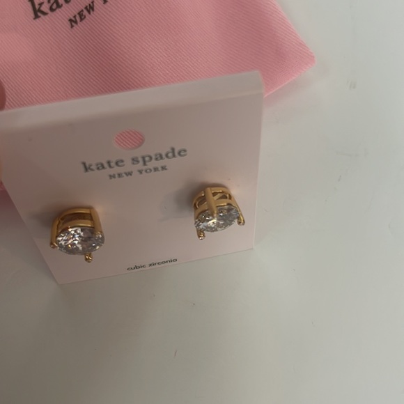 🆕 KATE SPADE cubic zirconia large stud earrings - Picture 3 of 3